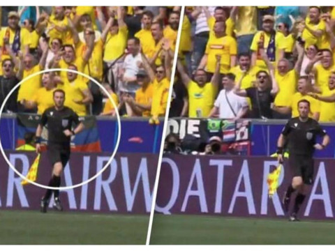 А ці быў сцяг? «Зеркало» праверыла, ці з'явілася падчас матчу Украіна-Румынія на Еўра - 2024 сімволіка  «ДНР»