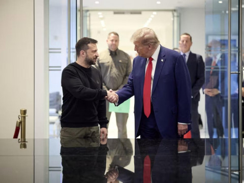 Shkvarka News published a fake video of a tasteless joke about Trump and Zelensky accidentally airing on BBC