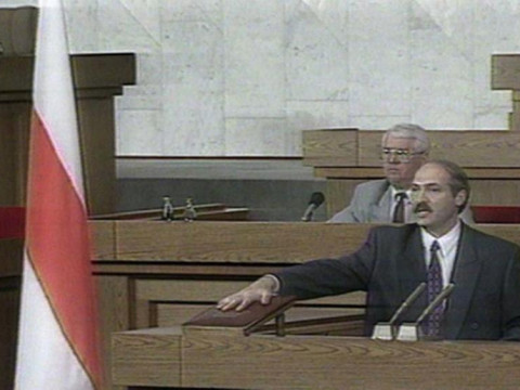 Before telling the United States to "go f--- yourselves," Lukashenko embellished the results of the 1994 election