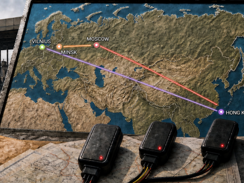 З Расеі ў Беларусь — і назад. Новы маршрут літоўскіх GPS-трэкераў