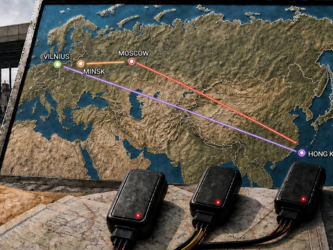 From Russia to Belarus — and back. A new route for Lithuanian GPS trackers