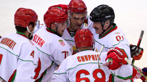 Lukashenko is giving away millions in property as gifts to his amateur hockey teammates